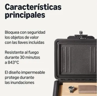 Caja Fuerte Ignífuga Amazon Basics