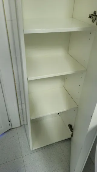 Armario de baño blanco lacado