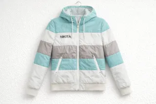 Chaqueta Nikita M/38 Gris, Turquesa y Blanca