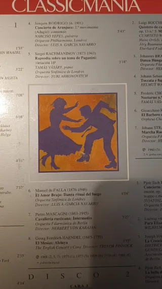 Vinilo Clásico Classic Mania Deutsche Grammophon
