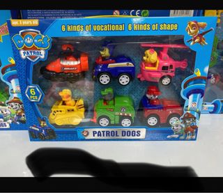 Patrulha Pata 6 Veículos e Figuras