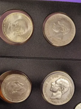 Gran lote  10 monedas de plata España