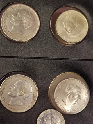 Gran lote  10 monedas de plata España