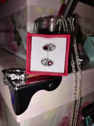 Pendientes Corazón Plata Ley 925