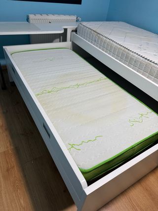 CAMA NIDO GRIS/MARRON Y BLANCA