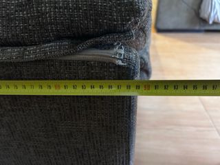 Sofá 2 y 3 plazas tela color marrón