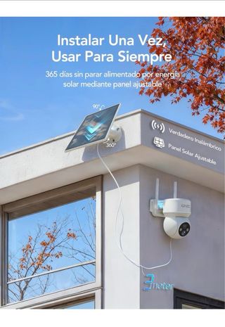 Cámara Vigilancia GNCC Solar WiFi Exterior 1080p