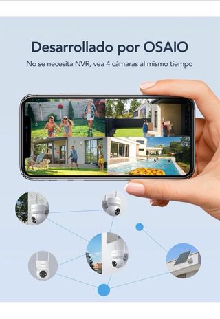 Cámara Vigilancia GNCC Solar WiFi Exterior 1080p