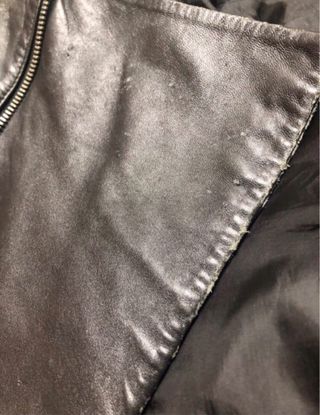 Cazadora de piel Mango