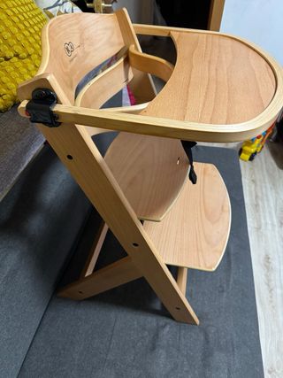 Silla de comer madera para bebé marca kinderkraft