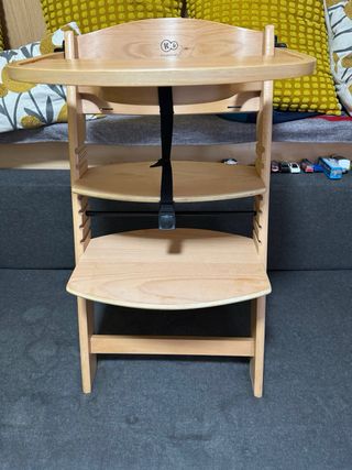 Silla de comer madera para bebé marca kinderkraft