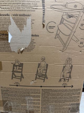 Silla de comer madera para bebé marca kinderkraft