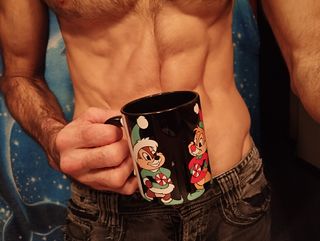 Taza Chip 'n' Dale cerámica negra