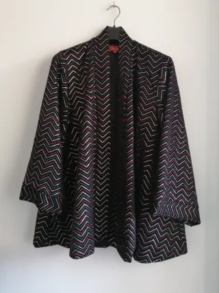Abrigo Kimono Zigzag Multicolor Talla Única