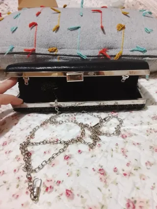 Bolso Clutch Negro Fiesta