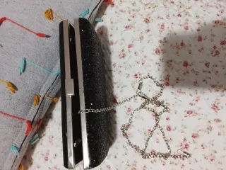 Bolso Clutch Negro Fiesta