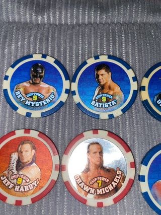 Lote Tazo Chipz WWE 2008 Fichas Poker