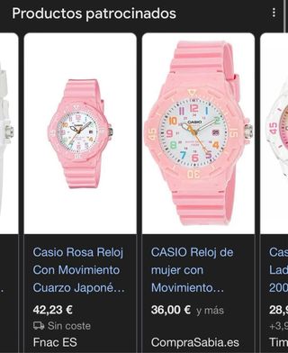 Reloj Casio Redondo Rosa