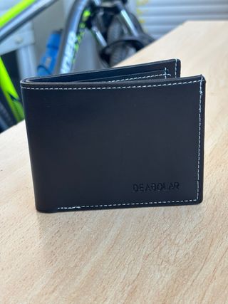 Cartera DEABOLAR hombre cuero PU negra