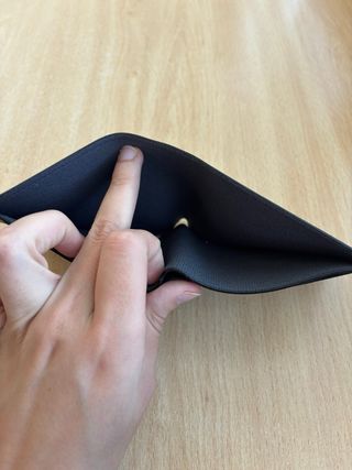 Cartera DEABOLAR hombre cuero PU negra