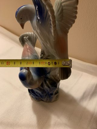 Coppia Colombe Ceramica Finitissima