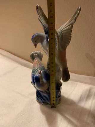 Coppia Colombe Ceramica Finitissima