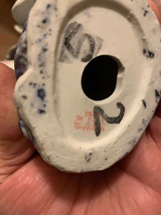 Coppia Colombe Ceramica Finitissima