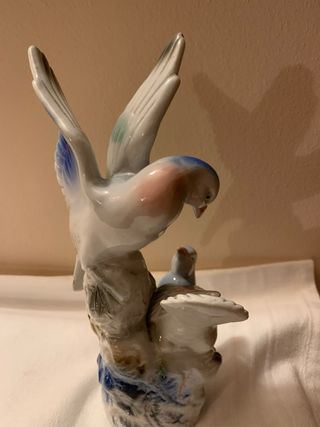 Coppia Colombe Ceramica Finitissima