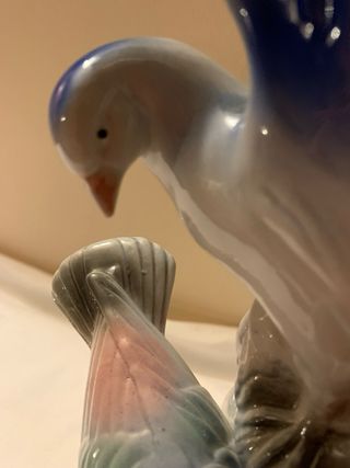 Coppia Colombe Ceramica Finitissima