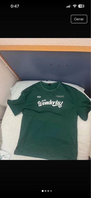 Camiseta verde Wonderty Talla L