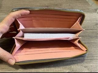 Portafoglio donna glitterato grigio/argento