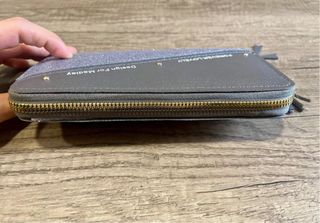 Portafoglio donna glitterato grigio/argento