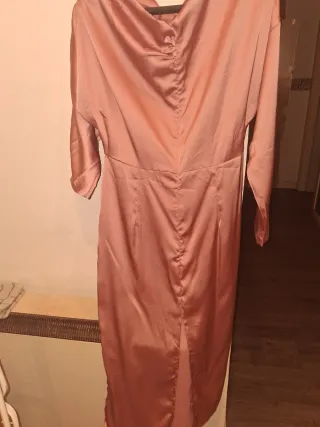 Vestido elegante rosa talla 40