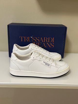Scarpe Trussardi Pelle Bianca Tg 41