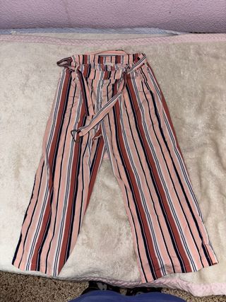 Pantalones de vestir rayas multicolor