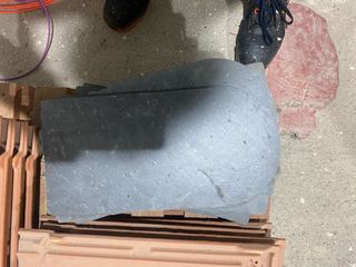 Pizarra negra piedra tejado