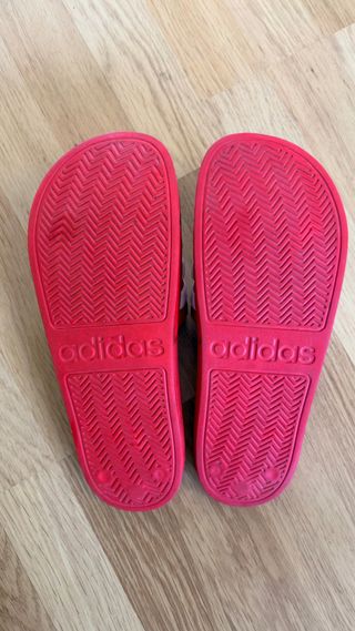 Chanclas Adidas Rojas Talla 43