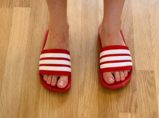 Chanclas Adidas Rojas Talla 43