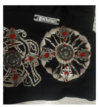 Vestido Galliano Negro Talla XS