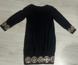 Vestido Galliano Negro Talla XS