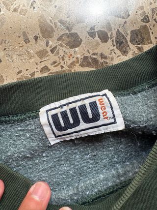 Felpa Wu Wear Vintage Logo Ricamato