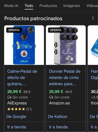 Caline Blue Ocean Delay Pedal Guitarra