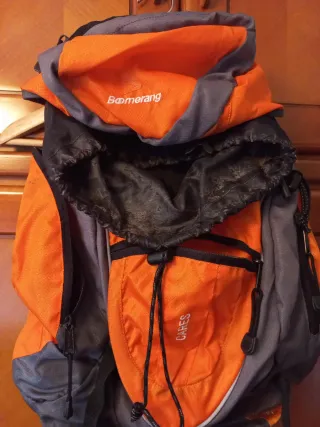 Mochila Boomerang Montaña Naranja/Gris