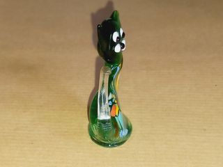 Pequena Estatueta de gato em vidro de Murano