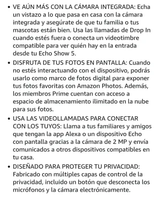 Alexa Echo Show 5 - Pantalla Inteligente SIN ABRIR