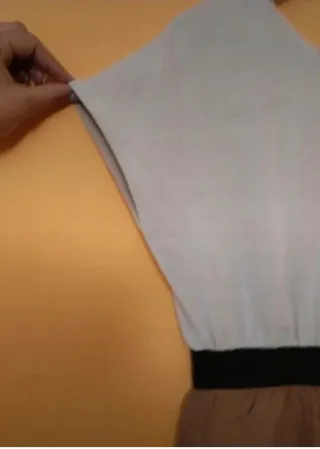 Vestido Zara Tricolor Beige Negro camel