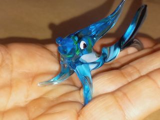 Estatueta de peixe em vidro de Murano