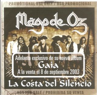 Mago de Oz La Costa del Silencio Promo CD Gaia
