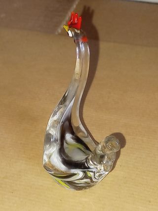 Pequena Estatueta de Cisne em vidro de Murano