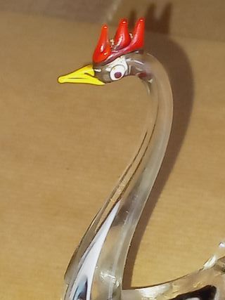 Pequena Estatueta de Cisne em vidro de Murano